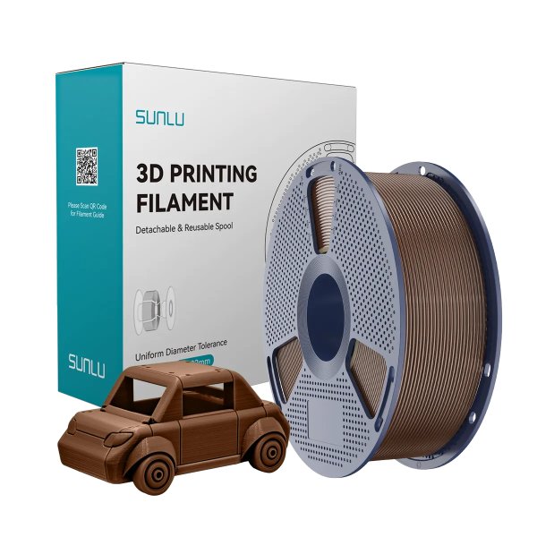 Філамент для 3D-друку SUNLU PETG Coffee Brown (Кавово-коричневий) 1.75мм 1кг