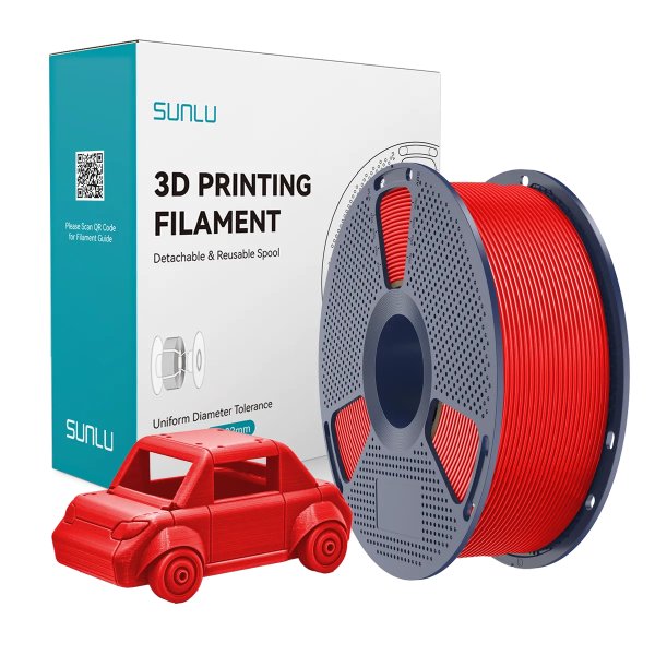 Філамент для 3D-друку SUNLU PETG Red (Червоний) 1.75мм 1кг