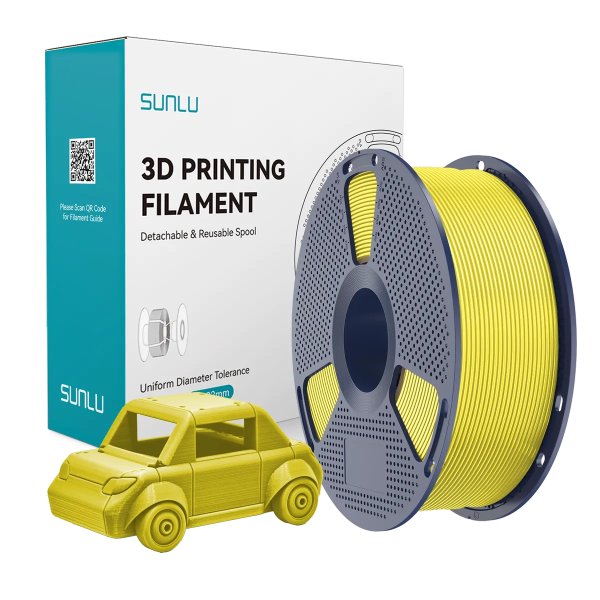 Філамент для 3D-друку SUNLU PETG Yellow (Жовтий) 1.75мм 1кг