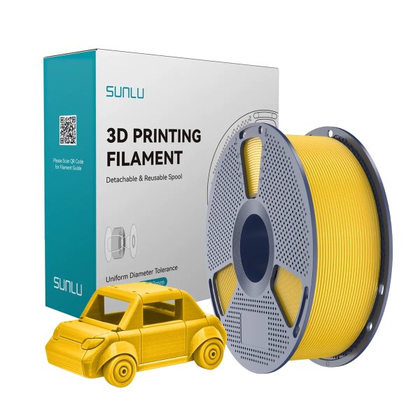 Філамент для 3D-друку SUNLU PETG Vivid Yellow (Яскраво-жовтий) 1.75мм 1кг