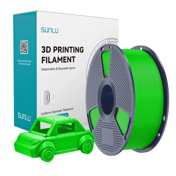Філамент для 3D-друку SUNLU PETG Green (Зелений) 1.75мм 1кг