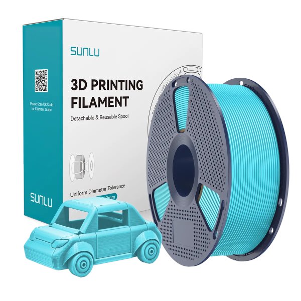 Філамент для 3D-друку SUNLU PETG Cyan (Блакитний) 1.75мм 1кг