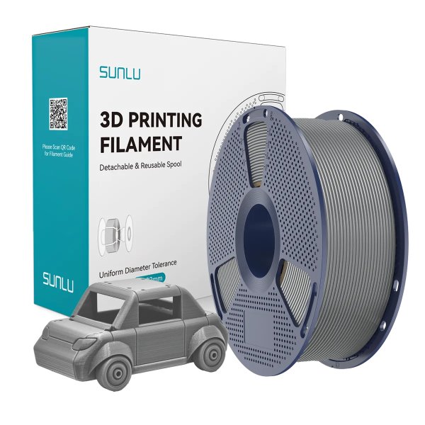 Філамент для 3D-друку SUNLU PETG Grey (Сірий) 1.75мм 1кг