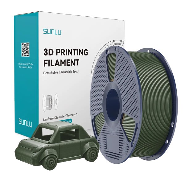 Філамент для 3D-друку SUNLU PETG Olive Green (Оливково-зелений) 1.75мм 1кг