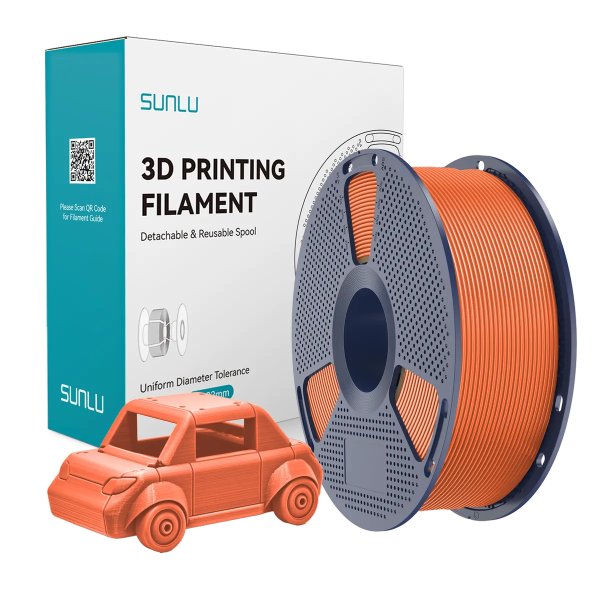 Філамент для 3D-друку SUNLU PETG Sunny Orange (Сонячно-помаранчевий) 1.75мм 1кг