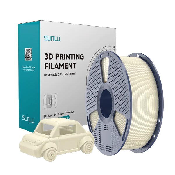 Філамент для 3D-друку SUNLU PETG Bone White (Кістково-білий) 1.75мм 1кг